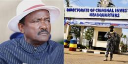 A collage of Wiper Party leader Kalonzo Musyoka and the DCI headquarters along Kiambu Road.